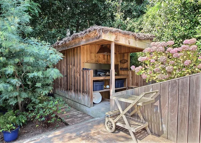 Arcachon-centre Jolie Maison Basco-landaise Avec 4 펜션